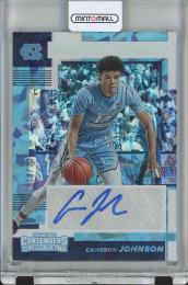 2019 Panini Contenders Draft Picks Cameron Johnson School Colors Signatures Cracked Ice #18【18/23】 North CarolinaTar Heels