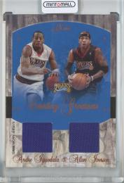 2004-05 Flair Allen Iverson/Andre Iguodala Courting Greatness Jerseys Dual #AIAI 【41/99】 Philadelphia 76ers