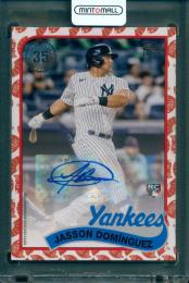 2024 Topps Baseball Japan Edition Jasson Domínguez 1989 TOPPS BASEBALL JAPAN AUTOGRAPH【8/10】 New York Yankees