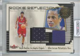 2000-01 Fleer Authority Allen Iverson/Keyon Dooling Rookie Reflections #RR20 Philadelphia 76ers/Los Angeles Clippers