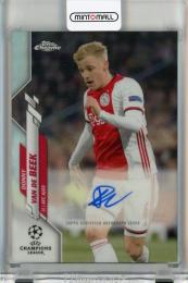 2019-20 Topps Chrome UEFA Champions League Donny van de Beek Autographs Refractors #CADV