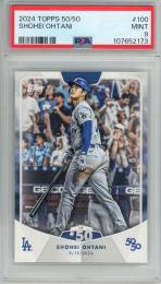 2024 TOPPS 50/50 Shohei Ohtani #100 【PSA9】 Los Angeles Dodgers