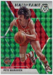 2019-20 Panini Mosaic Mosaic Green #295 Pete Maravich HOF