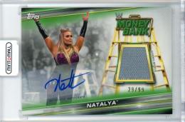 2019 Topps WWE Money In The Bank Wrestling  Natalya Superstar Mat Relic Autographs 29/99