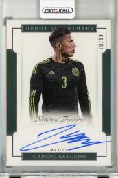 2018 Panini National Treasures Carlos Salcedo Debut Signatures Auto #24【10/99】