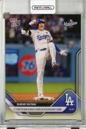 2025 Topps Now Shohei Ohtani 1st Ever to Reach Base 9 Times in Postseason Game #906