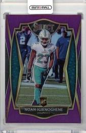 2020 PANINI SELECT Miami Dolphins Prizm Purple #193  / Noah Igbinoghene