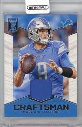 2019 PANINI Donruss Elite Detroit Lions Craftsman Jerseys #5 / Matthew Stafford