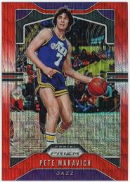 2019-20 Panini Prizm Prizms Ruby Wave #17 Pete Maravich