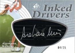 2012 UPPER DECK SP Game Used Golf  Azahara Munoz Autograph 04/25