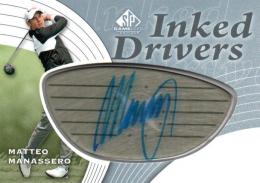 2012 UPPER DECK SP Game Used Golf  Matteo Manassero Autograph