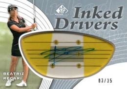 2012 UPPER DECK SP Game Used Golf  Beatriz Recari Autograph 03/35