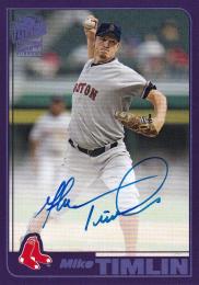 2018 Topps Archives Boston Red Sox Mike Timlin Fan Favorites Autographs Purple パラレル版 037/150