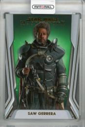 2021 Topps Star Wars Masterwork  Saw Guerrera Base Green (パラレル版) 83/99