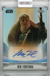 2022 Topps Chrome Star Wars The Mandalorian Beskar Edition  Matthew Wood as Bib Fortuna Chrome Autographs