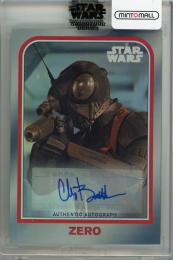 2022 Topps Star Wars Signature Series  Chris Bartlett as Zero Autographs Design Variant