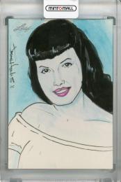 2014 Leaf Bettie Page Collection  Jason Hughes Sketch(1of1!) 1/1