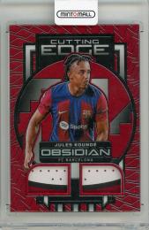 2023-24 Panini Obsidian Soccer Jules Kounde Cutting Edge Electric Etch Red Flood【1/10】 FC Barcelona