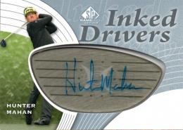 2012 UPPER DECK SP Game Used Golf  Hunter Mahan Autograph