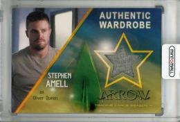 2017 Cryptozoic Arrow Season 4  Stephen Amell as Oliver Queen Wardrobe and Prop Relics