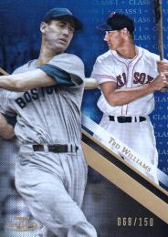 2019 Topps Gold Label Boston Red Sox Ted Williams Base Class 1 Blue パラレル版 068/150