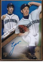 2019 Topps Gold Label Seattle Mariners Yusei Kikuchi Framed Autographs Blue パラレル版 47/50