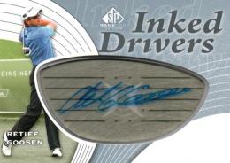 2012 UPPER DECK SP Game Used Golf  Retief Goosen Autograph