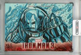 2013 Upper Deck Iron Man 3  Iron Man Sketch(1of1!) 1/1