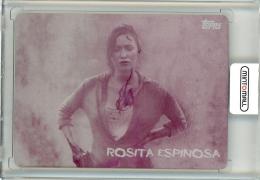 2016 Topps Walking Dead Survival Box Rosita Espinosa Printing Plates (1of1)
