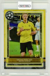 2020-21 Topps Museum Collection UEFA Champions League Erling Haaland Base Gold Parallels【36/50】 Borussia Dortmund