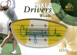 2014 UPPER DECK SP Game Used Golf  Cheyenne Woods Autograph 33/35