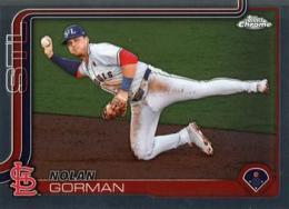 2025 Topps Chrome MLB #80 Nolan Gorman レギュラーカード