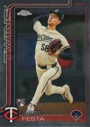 2025 Topps Chrome MLB #156 David Festa レギュラーカード RC