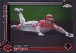 2025 Topps Chrome MLB #174 Spencer Steer レギュラーカード