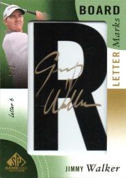 2014 UPPER DECK SP Game Used Golf  Jimmy Walker Autograph 2/2