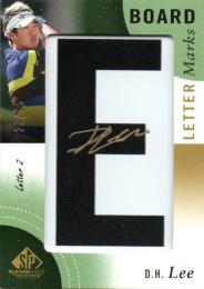 2014 UPPER DECK SP Game Used Golf  D.H. Lee Autograph 29/35