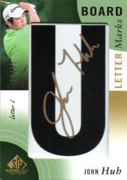 2014 UPPER DECK SP Game Used Golf  John Huh Autograph 32/35