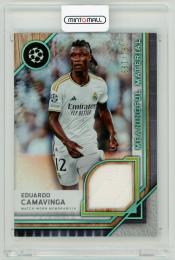 2023-24 Topps Museum Collection UEFA Champions League Eduardo Camavinga Meaningful Material Single Relics Aquamarine Parallels【91/199】 Real Madrid C.F.