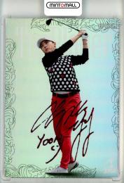 EPOCH 2022 JLPGA 日本女子プロゴルフ TOP PLAYERS  ユン・チェヨン デコモリシグネチャーカード ルビー版 05/10