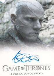 2018 RITTENHOUSE Game of Thrones Season Seven Full Bleed Autograph Yuri Kolokolnikov as Styr