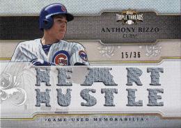 2014 Topps Triple Threads Chicago Cubs Anthony Rizzo Triple Threads Relics 15/36