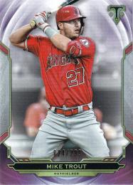 2019 Topps Triple Threads Los Angeles Angels Mike Trout Base Amethyst パラレル版 024/299