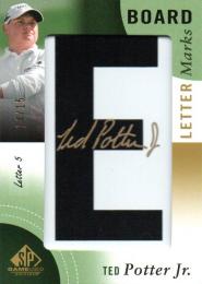 2014 UPPER DECK SP Game Used Golf  Ted Potter Jr. Autograph 14/15