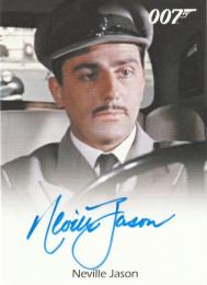 2013 RITTENHOUSE James Bond Autographs and Relics Full Bleed Autographs Neville Jason