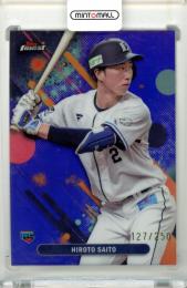 2025 TOPPS NPB FINEST 齋藤大翔 #193 Base Purple Refractor Parallel【127/250】 西武