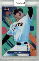 2025 TOPPS NPB FINEST 石塚裕惺 #101 Base Aqua Refractor Parallel【164/199】 巨人