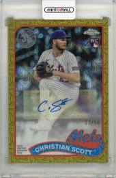 2024 TOPPS UPDATE SERIES SILVER PACK Christian Scott RC Gold Chrome Mojo Autograph【13/50】 New York Mets