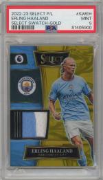 2022-23 Panini Select Premier League Erling Haaland Swatches Gold #17 【06/10】【PSA9】 Manchester City