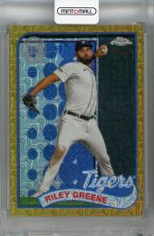 2024 Topps Update Series Riley Greene 1989 Topps Baseball Chrome Silver Packs Gold Mojo #T89CU-12【05/50】 Detroit Tigers