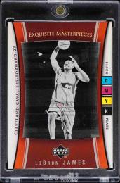 2004-05 Exquisite Collection Masterpieces Printing Plates Key Plate LJ50 LeBron James 【1/1】 Cleveland Cavaliers